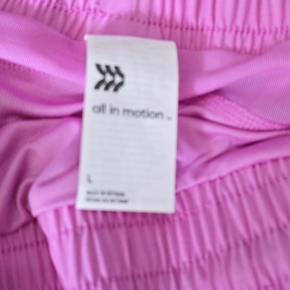 all in motion athletic shorts, lined, wide waist band size large - Picture 3 of 3